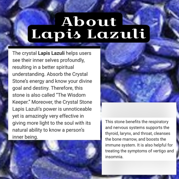 SET Lapis Lazuli & Blue Austrian Crystal Paper Clip Bracelet & Drop Earrings 💙 - Picture 16 of 16